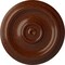 Ekena Millwork Traditional Ceiling Medallion (Fits Canopies up to 2 3/4"), 12"OD x 1"P, Burnished Mahogany Crackle CM12TRBMC - alternate 1